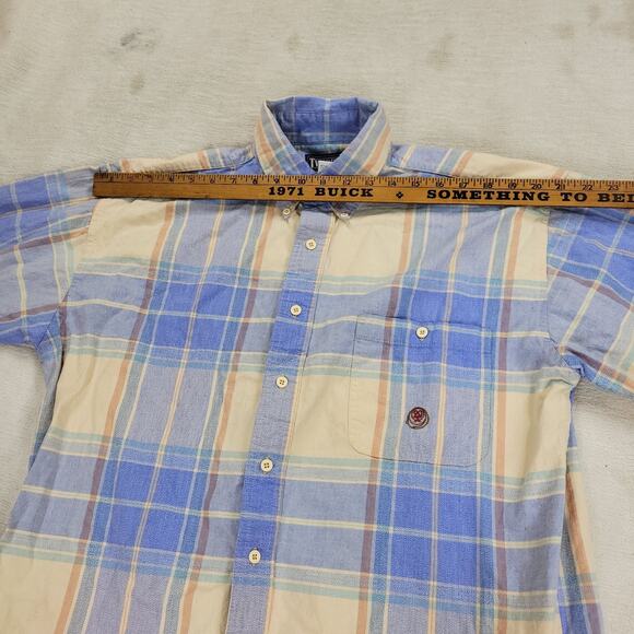 Wrangler Twenty X Shirt Mens Sz Large Long Sleeve Plaid Button Down Grunge Y2k - Picture 11 of 15